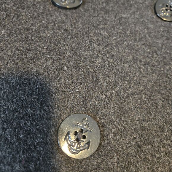 Jessica London Womens Wool Double breasted Dark Grey Coat Size 20 Pockets Winter - Picture 9 of 10